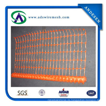 100% HDPE Kunststoff Warnnetz / Kunststoff Orange Sicherheitszaun Net Fabrikpreise